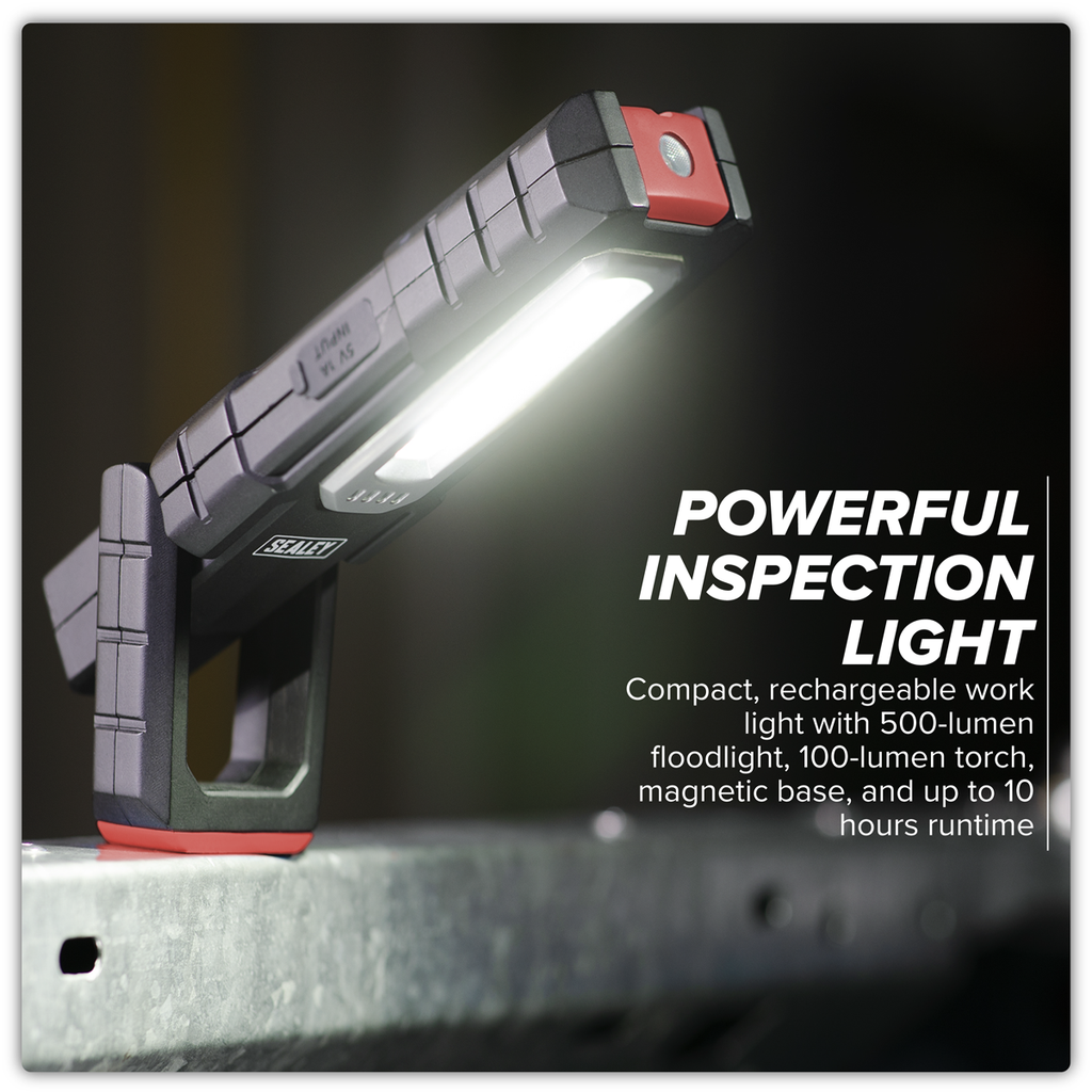 Wireless Rechargeable Inspection Light 5W COB & 1W SMD LED LEDWC04