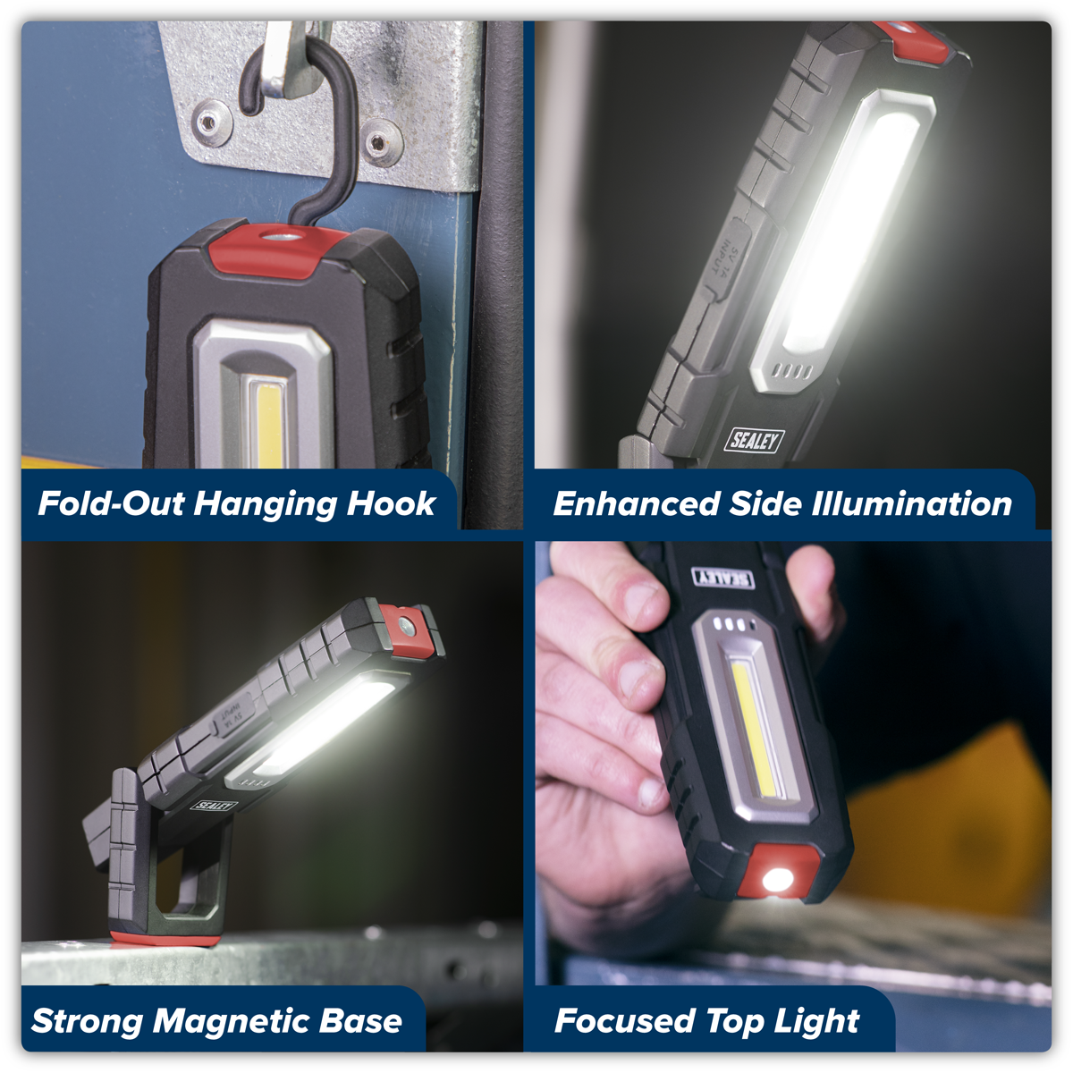 Wireless Rechargeable Inspection Light 5W COB & 1W SMD LED LEDWC04