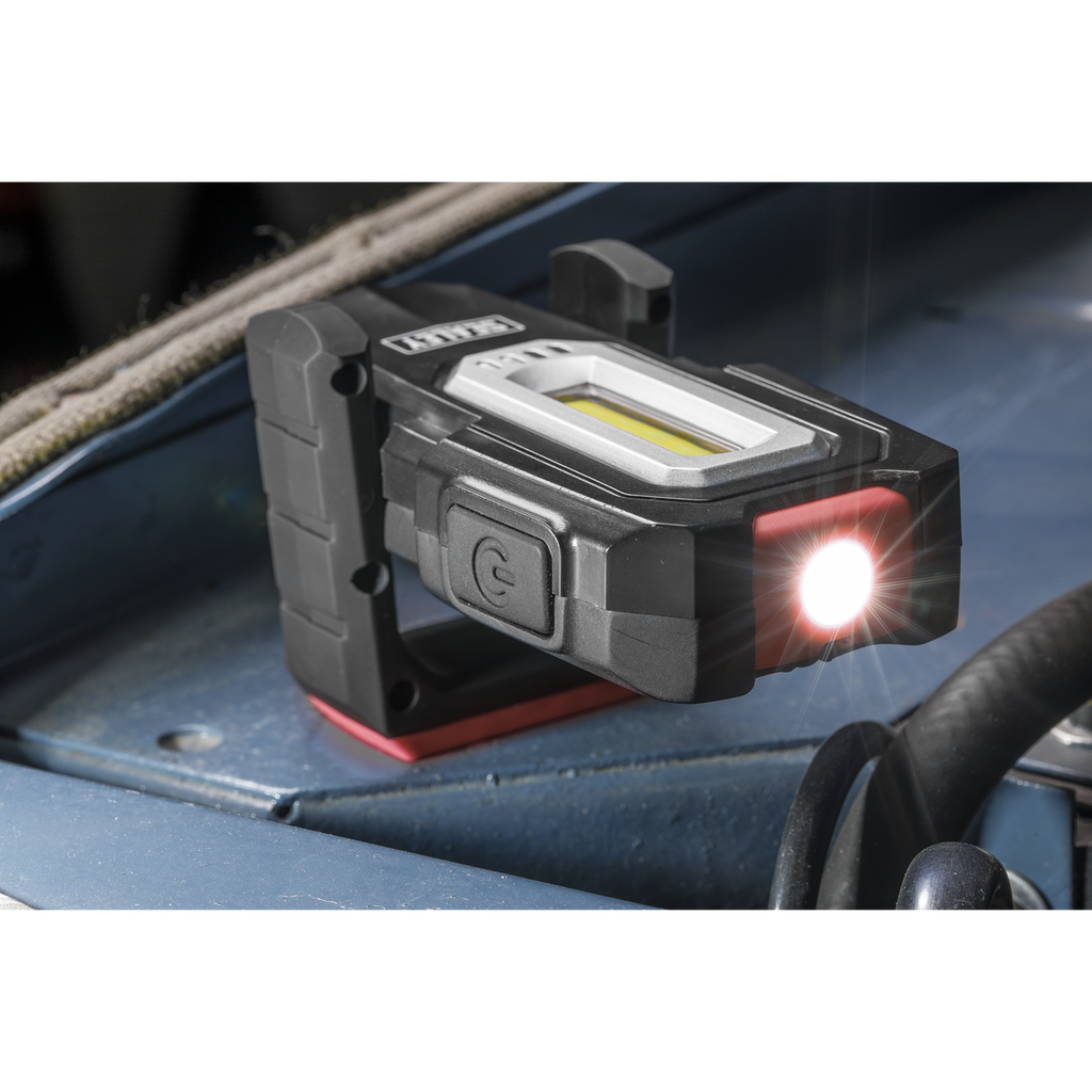 Inspection Light (x2) with Double Wireless Charging Base 3W COB & 1W SMD LED LEDWCBCOMBO3