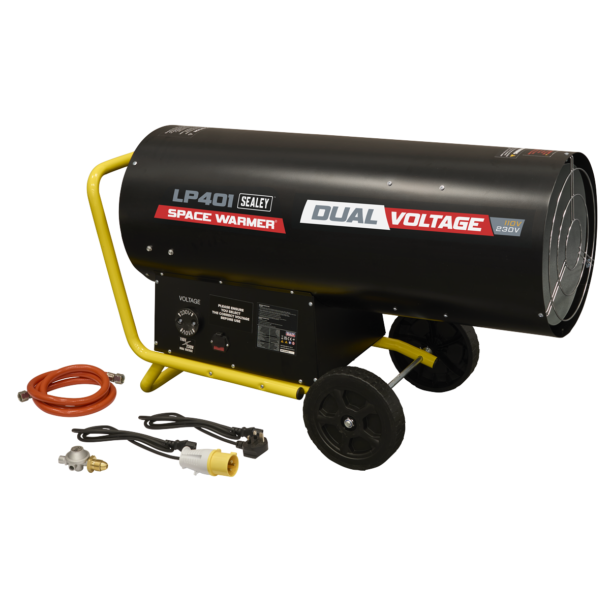 Dual Voltage Propane Heater 210,000-400,000Btu/hr LP401