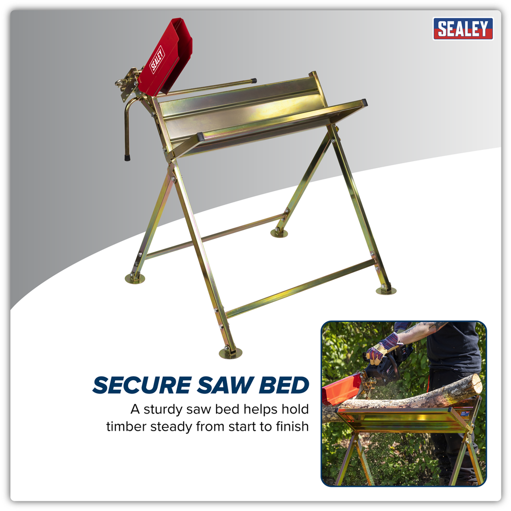 Heavy-Duty Sawhorse with Chainsaw Holder LSH150HD