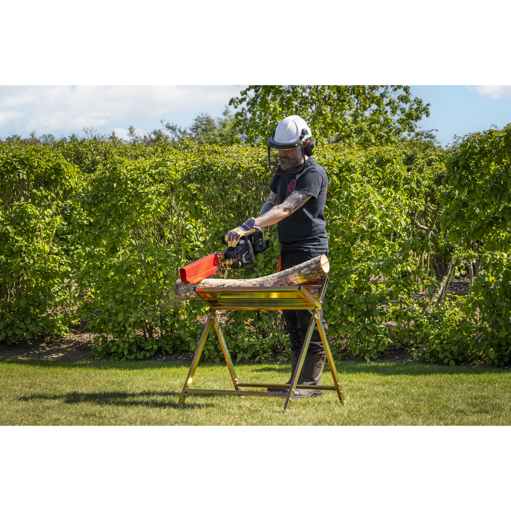 Heavy-Duty Sawhorse With Chainsaw Holder LSH150HD