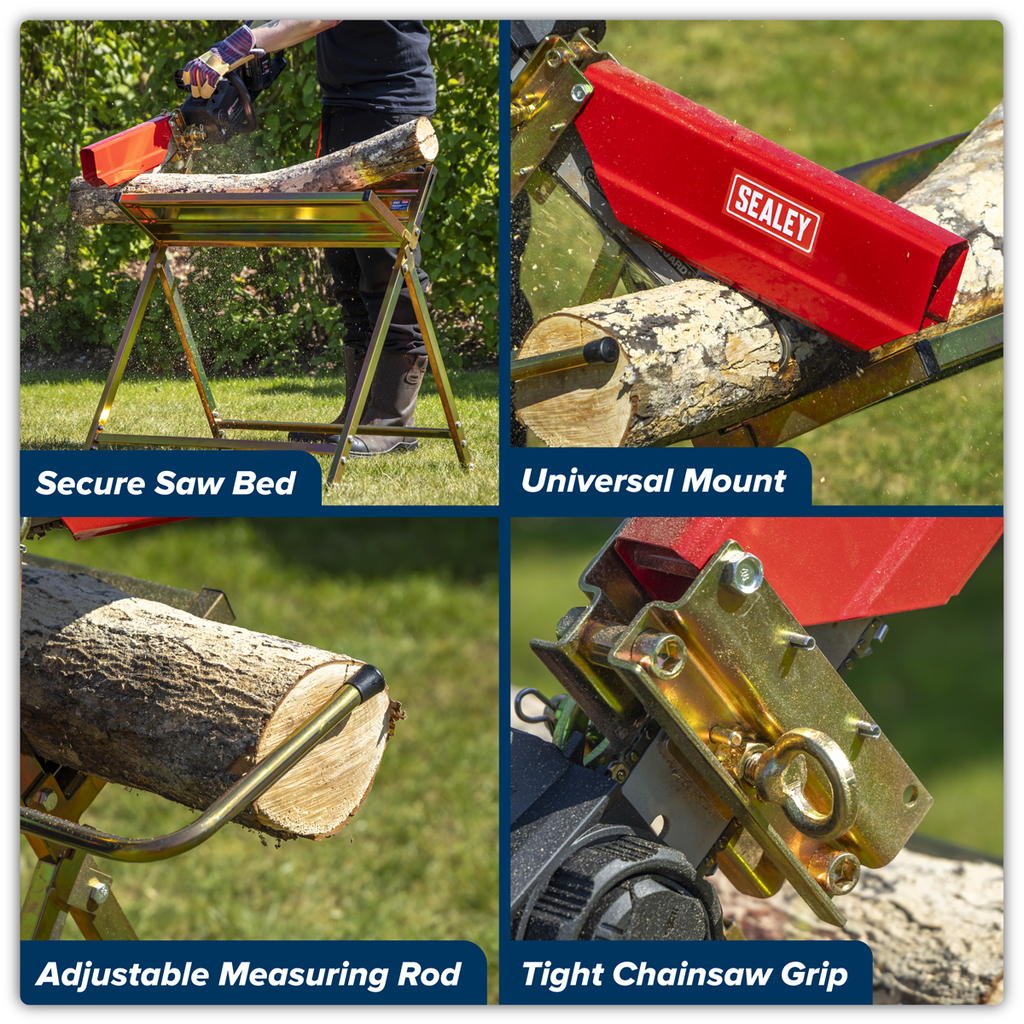 Heavy-Duty Sawhorse with Chainsaw Holder LSH150HD