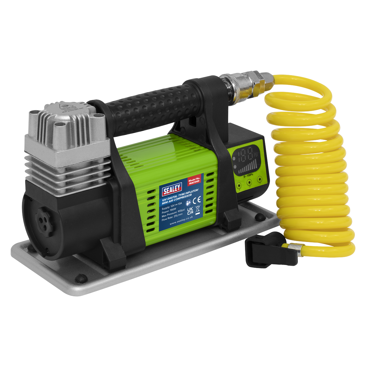 Digital Tyre Inflator/Mini Air Compressor 12V MAC04D