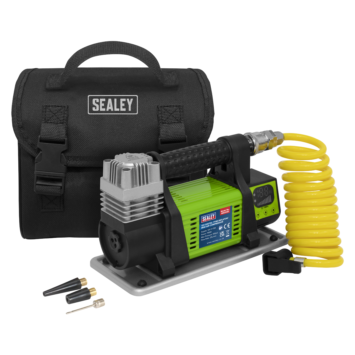 Digital Tyre Inflator/Mini Air Compressor 12V MAC04D