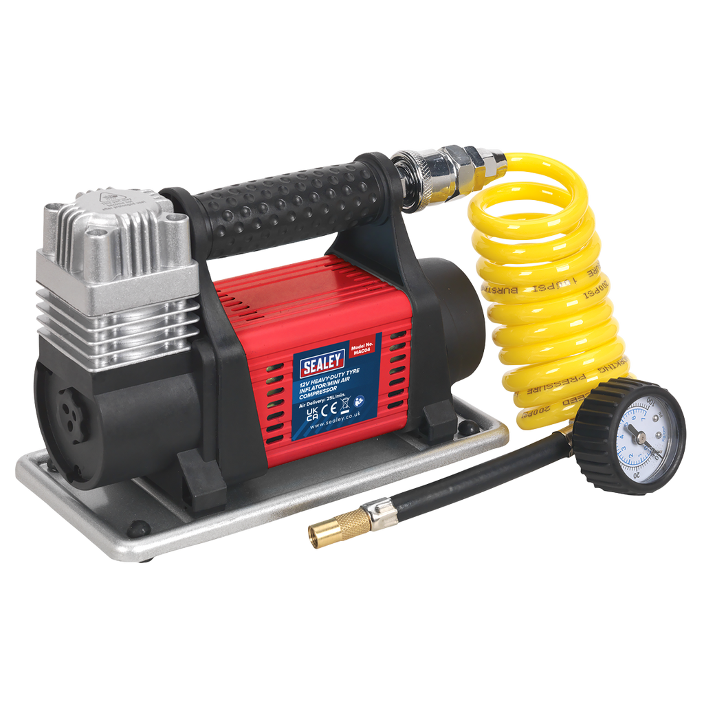 Heavy-Duty Tyre Inflator/Mini Air Compressor 12V MAC04