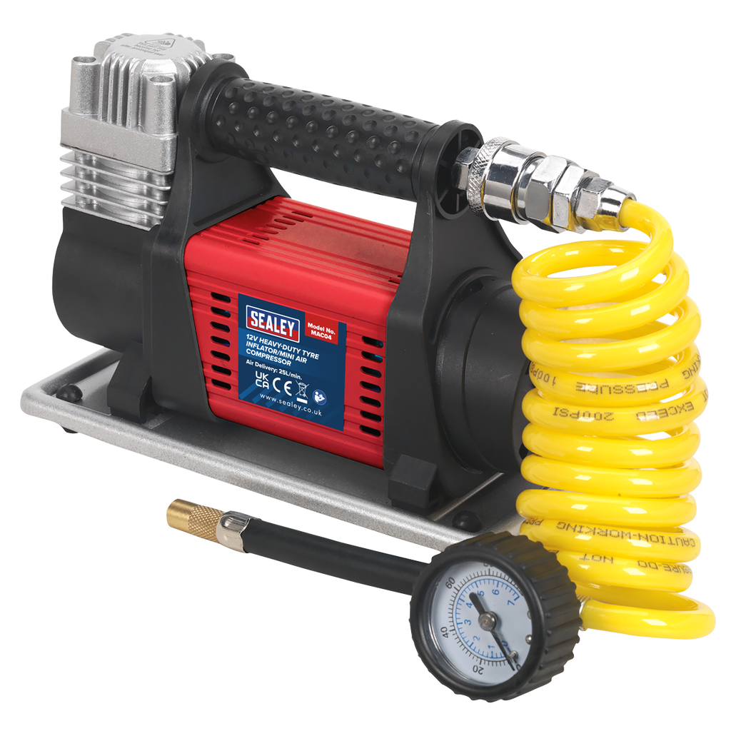 Heavy-Duty Tyre Inflator/Mini Air Compressor 12V MAC04