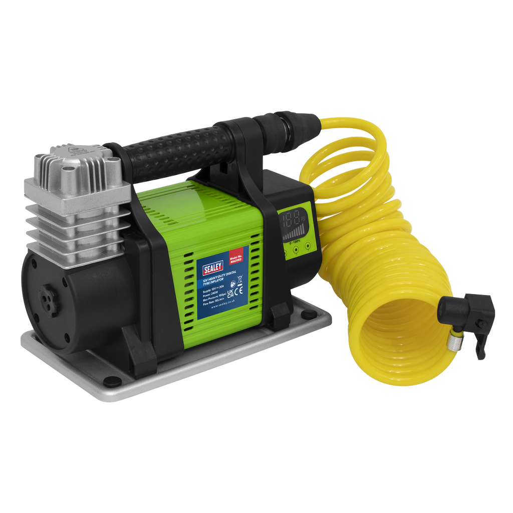 Heavy-Duty Digital Tyre Inflator 12V MAC05D