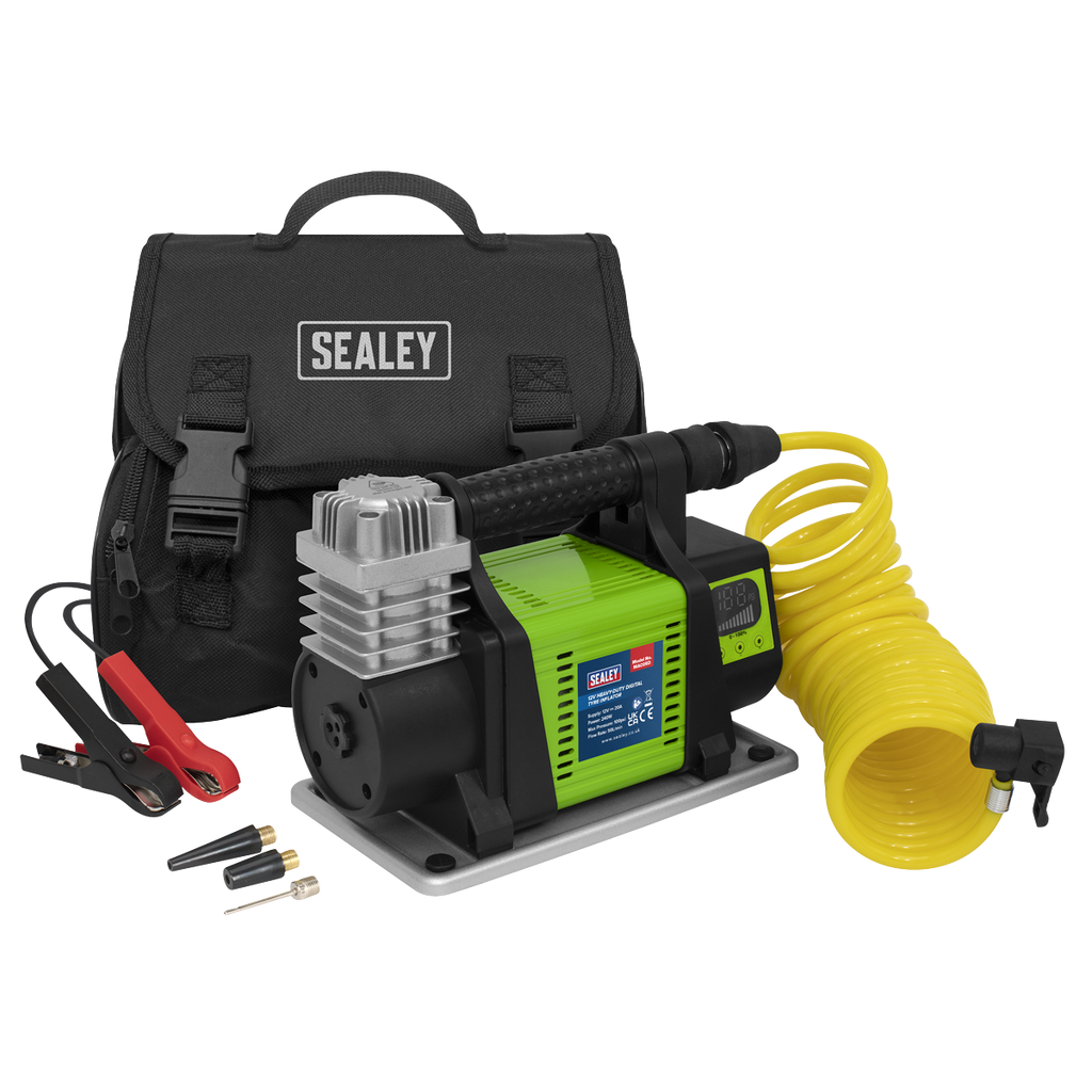 Heavy-Duty Digital Tyre Inflator 12V MAC05D