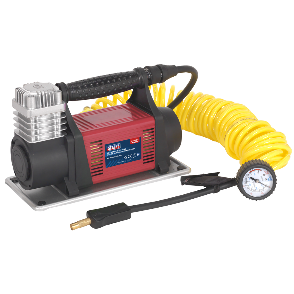 Heavy-Duty Tyre Inflator/Mini Air Compressor 12V MAC06
