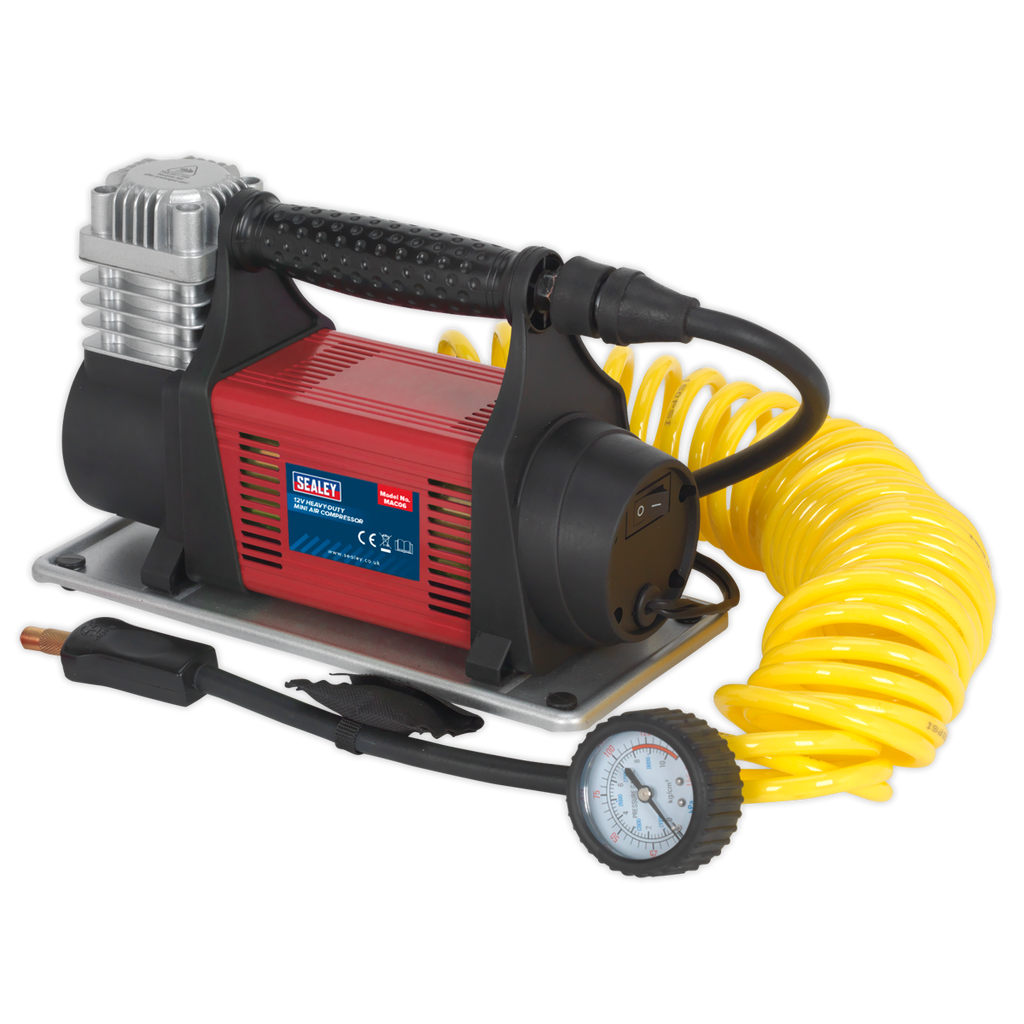 Heavy-Duty Tyre Inflator/Mini Air Compressor 12V MAC06