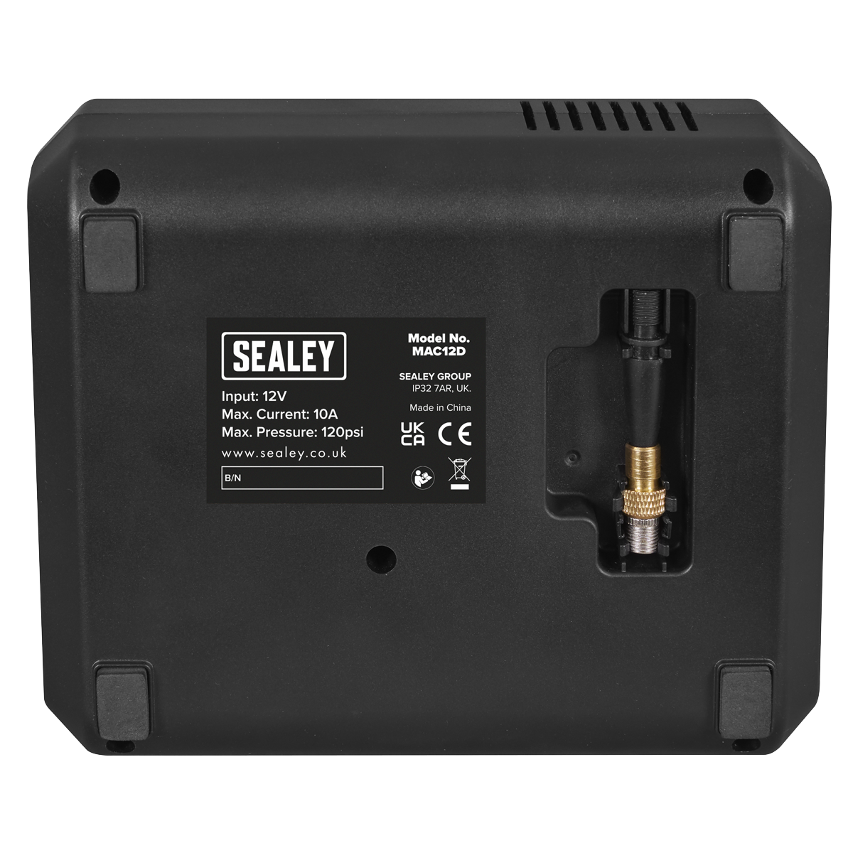 Tyre Inflator with Worklight 12V MAC12D