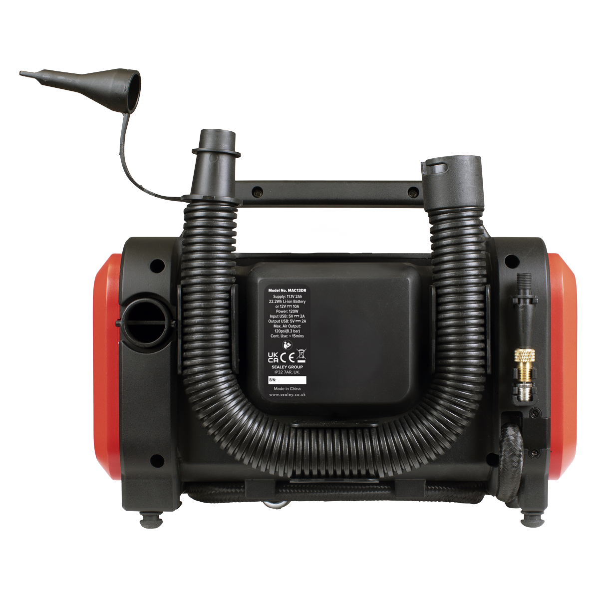 Rechargeable Tyre Inflator & High Volume Air Pump 12V MAC13DR