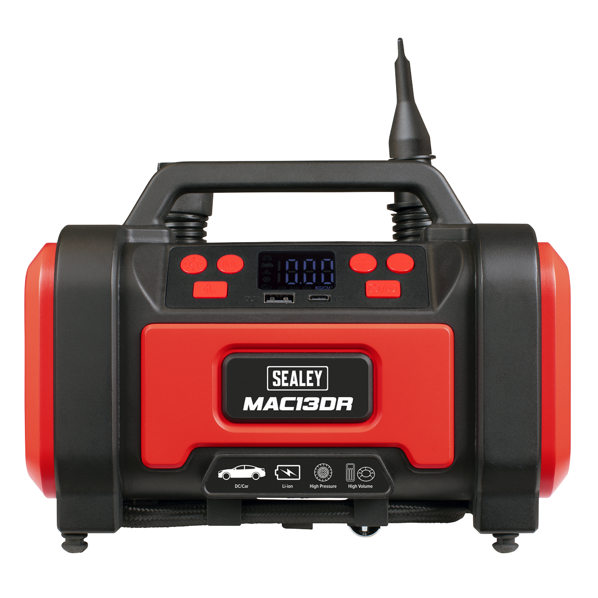 Rechargeable Tyre Inflator & High Volume Air Pump 12V MAC13DR
