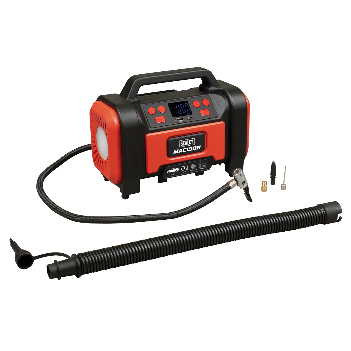 Rechargeable Tyre Inflator & High Volume Air Pump 12V MAC13DR