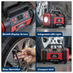 Tyre Inflator & High Volume Air Pump 12V/230V AC MAC13D