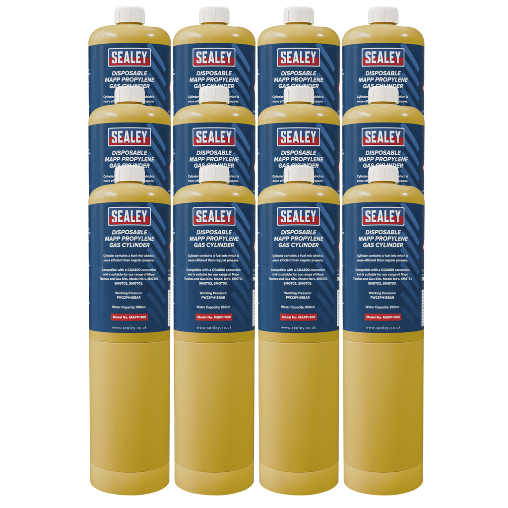 Disposable MAPP Propylene Gas Cylinder - Case of 12 MAPP/40012