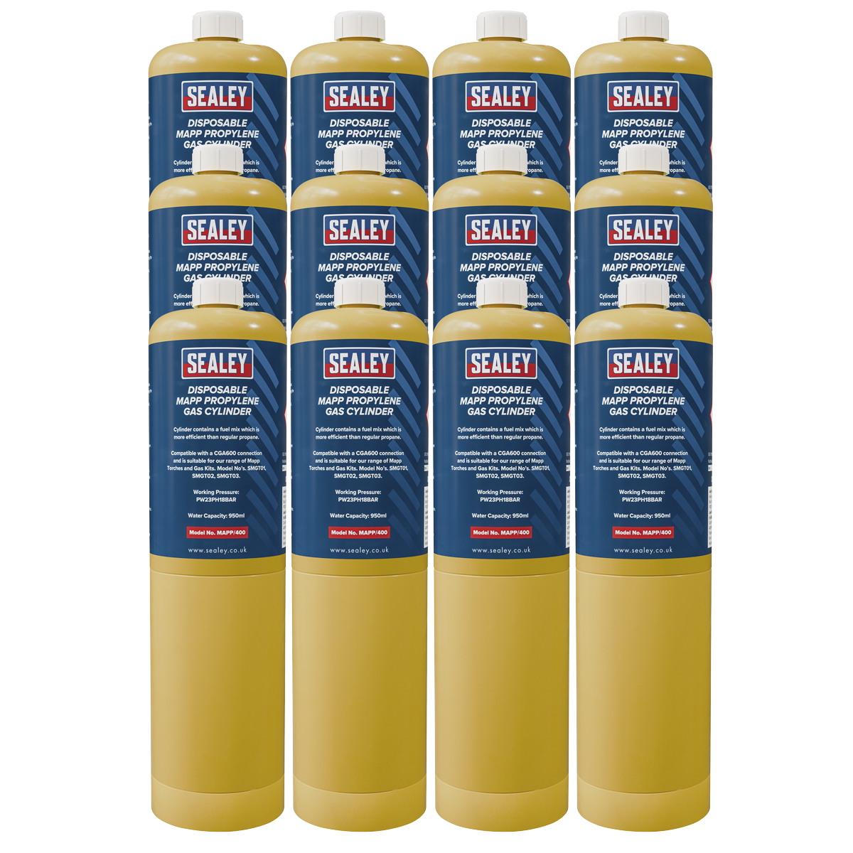 Disposable MAPP Propylene Gas Cylinder - Case of 12 MAPP/40012