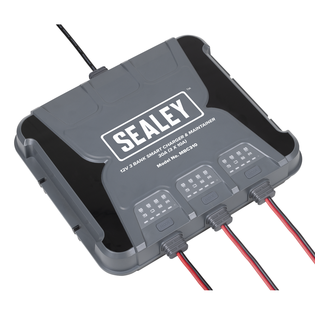 12V 3 Bank Smart Charger & Maintainer 30A (3 x 10A) MBC310