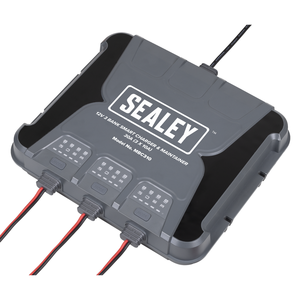 12V 3 Bank Smart Charger & Maintainer 30A (3 x 10A) MBC310