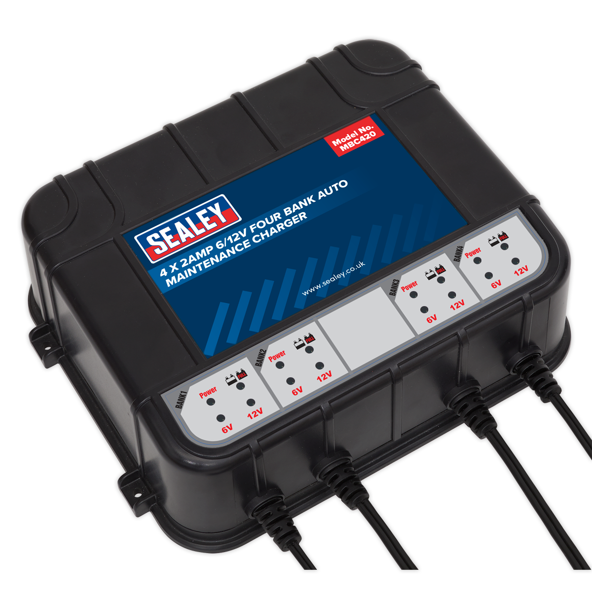6/12V 4 Bank Auto Maintenance Charger 8A (4 x 2A) MBC420