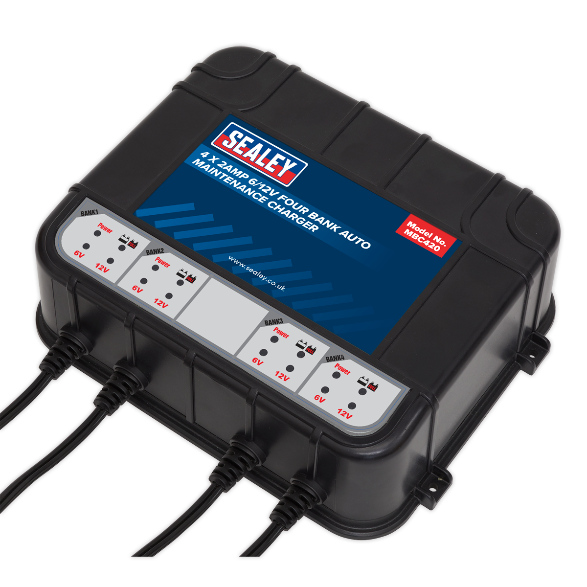 6/12V 4 Bank Auto Maintenance Charger 8A (4 x 2A) MBC420