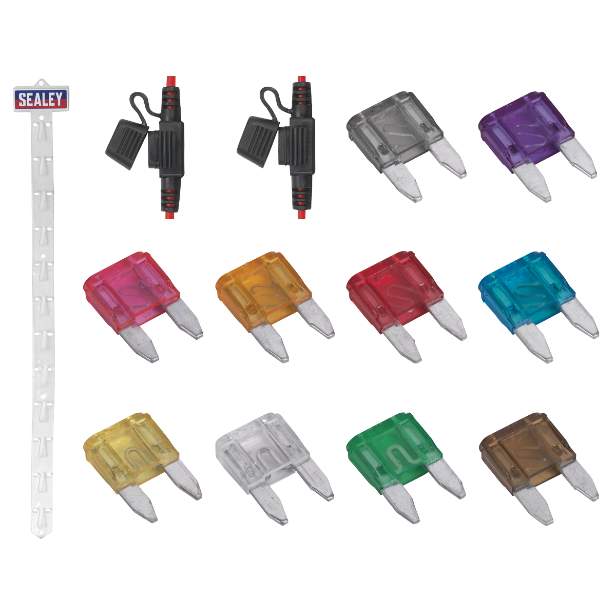 Clip Strip Deal - Automotive Mini Blade Fuses & Holders MBFSET