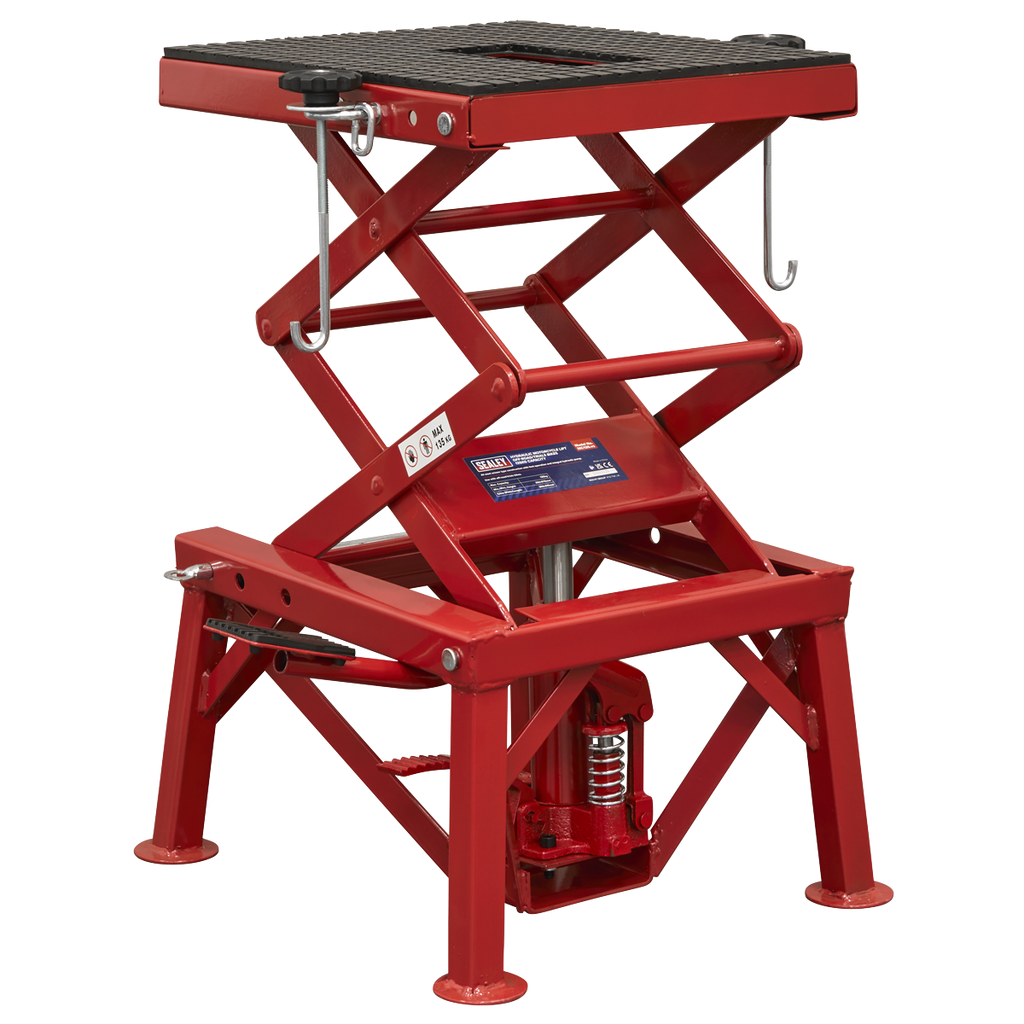Hydraulic Motorcycle Lift Off-Road/Trials Bikes 135kg Capacity MC135