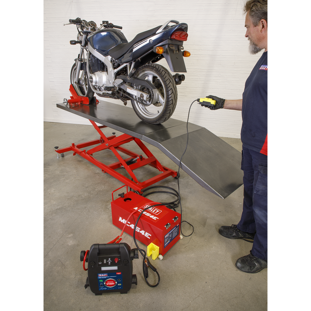 12V Electro/Hydraulic Motorcycle Lift 450kg Capacity MC454E