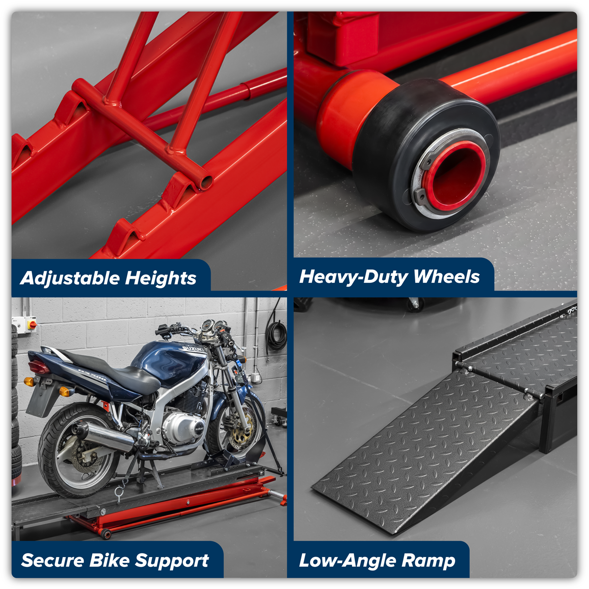 Hydraulic Motorcycle Lift 450kg Capacity MC550