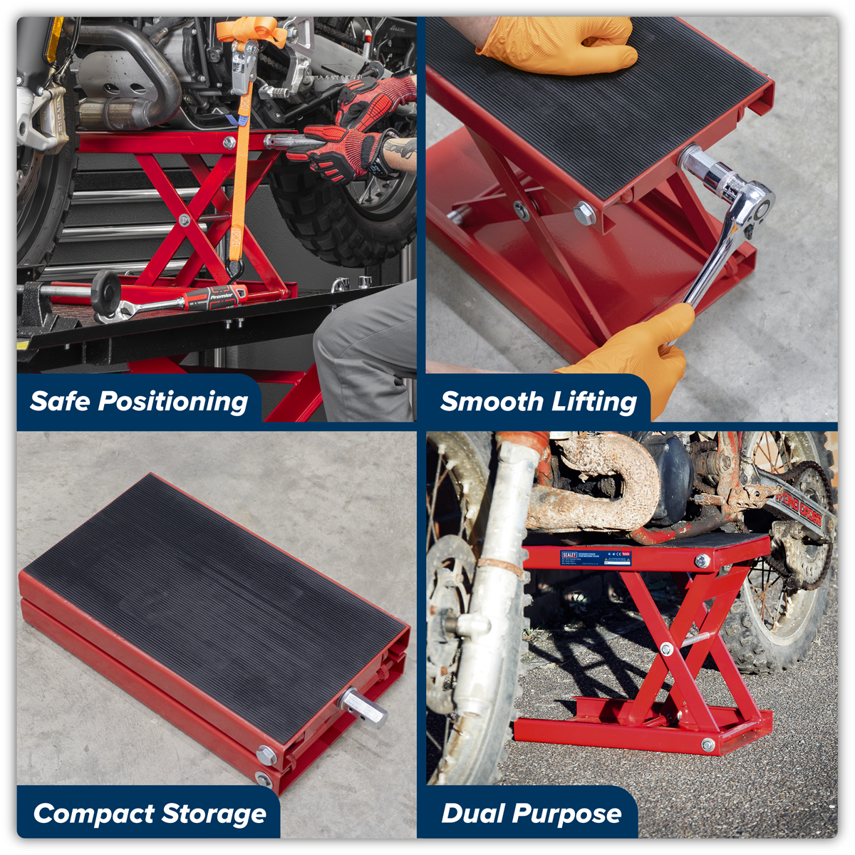 Motorcycle Scissor Stand 450kg Capacity MC5908