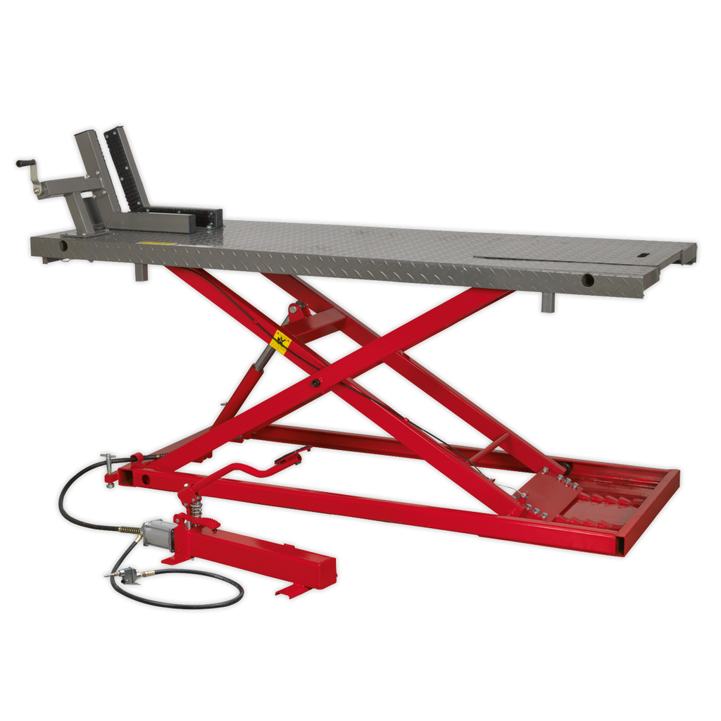 Heavy-Duty Air/Hydraulic Motorcycle Lift 680kg Capacity MC680A
