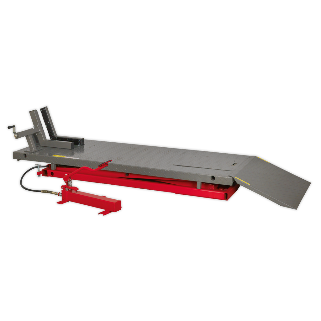 Heavy-Duty Air/Hydraulic Motorcycle Lift 680kg Capacity MC680A