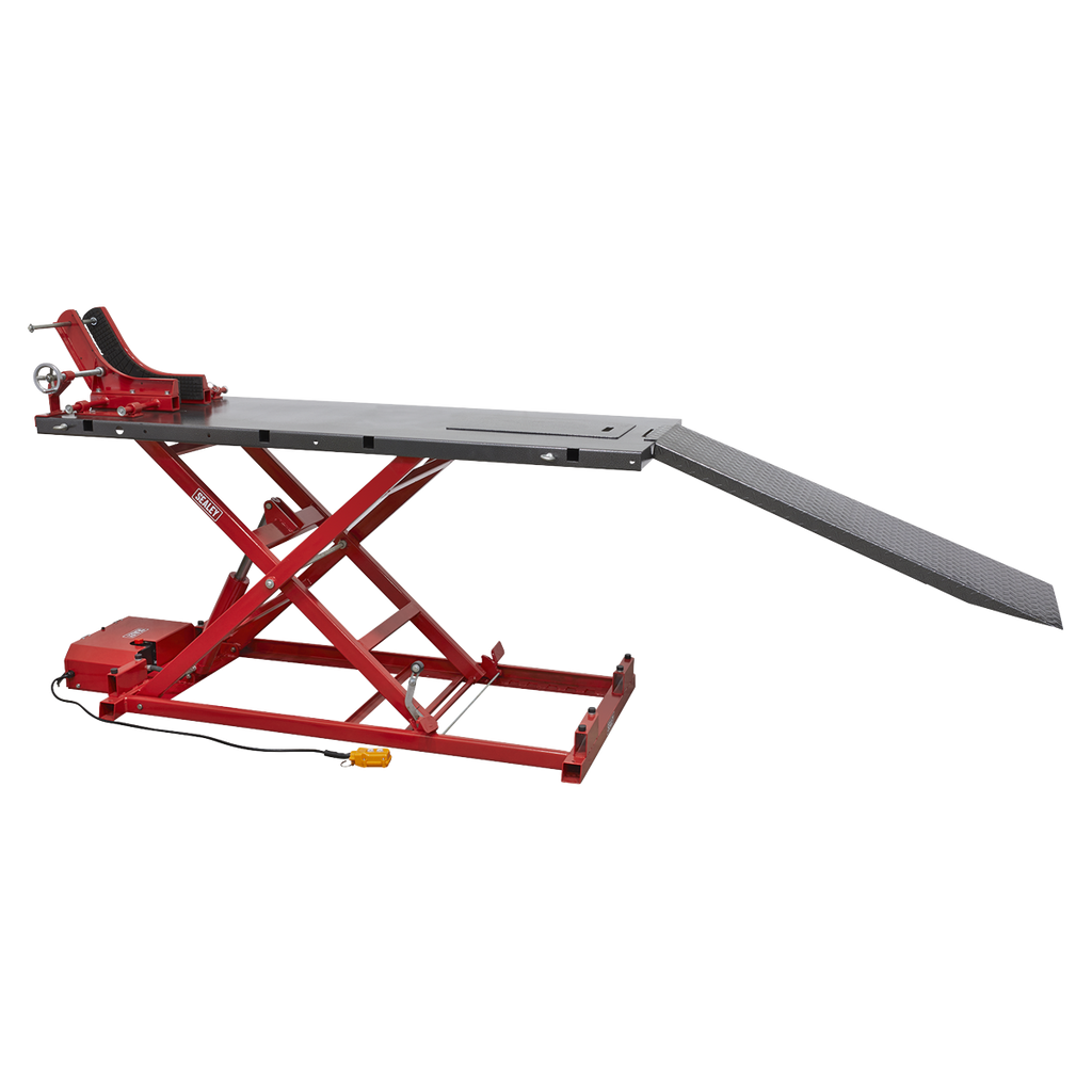 Heavy-Duty Electro/Hydraulic Motorcycle Lift 680kg Capacity MC680E