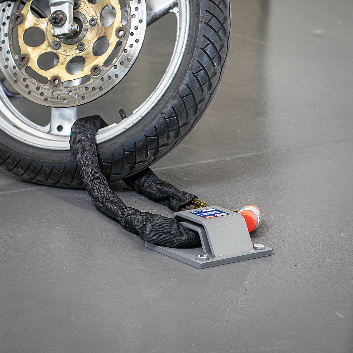 Motorcycle Ground Anchor with Twin Layer Protection MCGA01D