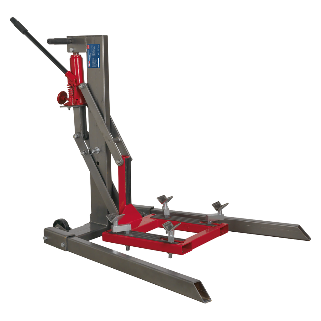 Single Post Hydraulic Portable Motorcycle Lift 450kg Capacity MCL500