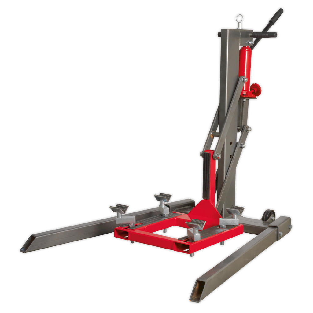 Single Post Hydraulic Portable Motorcycle Lift 450kg Capacity MCL500