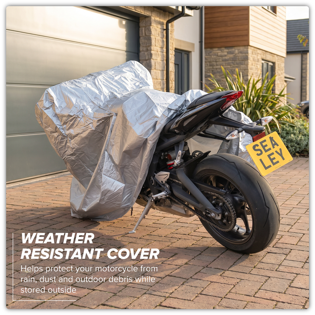 Motorcycle Cover 2320 x 1000 x 1350mm - Medium MCM