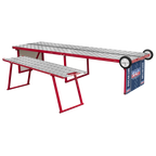 Folding Motorcycle Workbench with Ramp 360kg Capacity MCW360