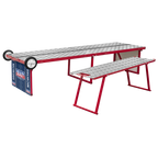 Folding Motorcycle Workbench with Ramp 360kg Capacity MCW360