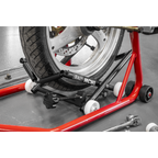 Motorcycle Wheel Adjustable Support with Rollers MCWL