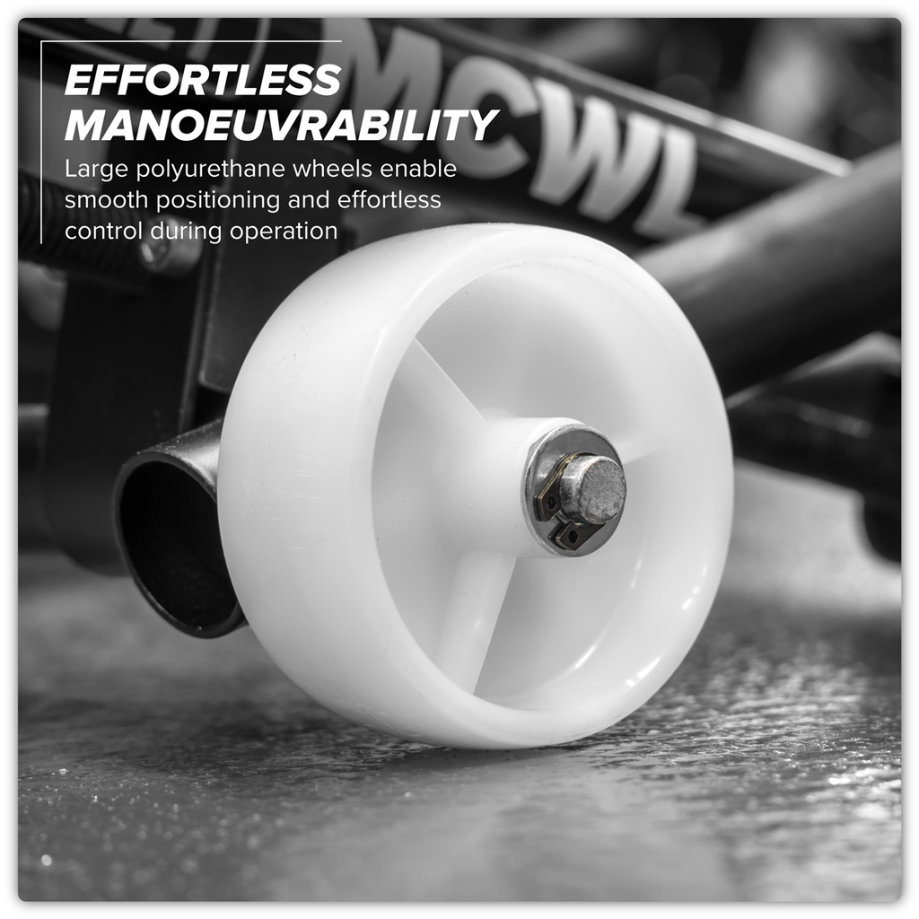 Motorcycle Wheel Adjustable Support with Rollers MCWL