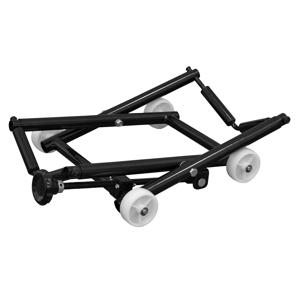 Motorcycle Wheel Adjustable Support with Rollers MCWL