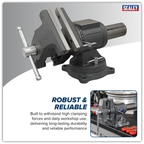 Multifunction Cast Iron Vice with Swivel Base 150mm MFV150