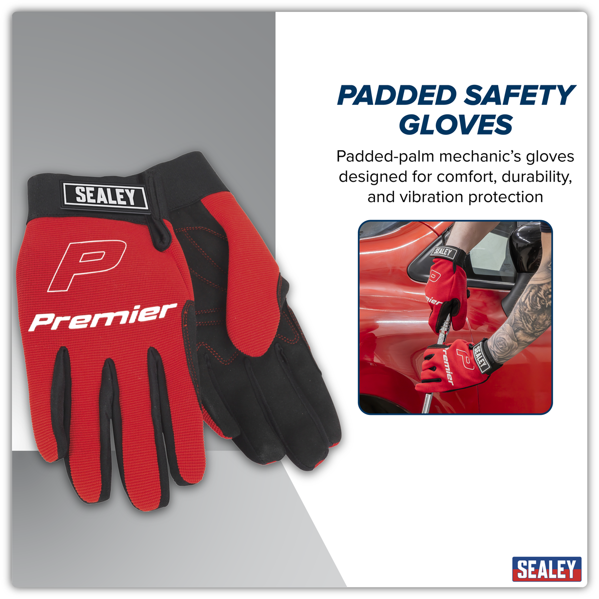 Mechanic's Gloves Padded Palm - Extra-Large Pair MG796XL