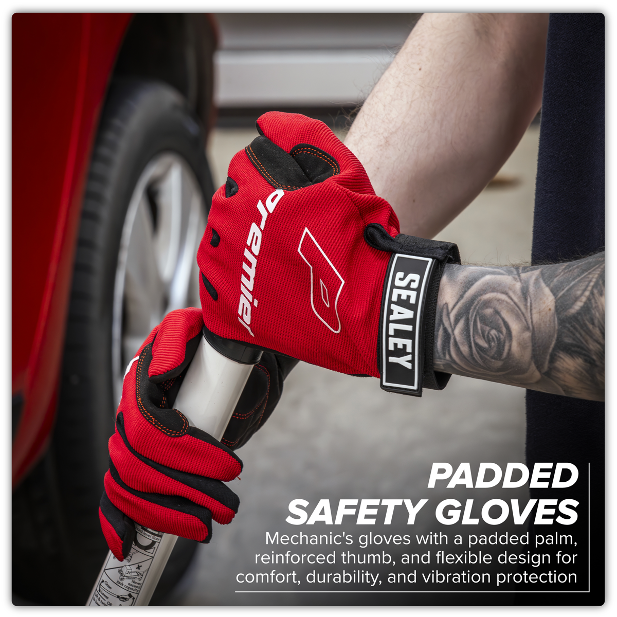 Mechanic's Gloves Padded Palm - Extra-Large Pair MG796XL