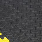 Interlocking EVA Foam Workshop Mat Set with Hi-Vis Edges 1240 x 1825mm MIC1218Y3