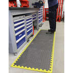 Interlocking EVA Foam Workshop Mat Set with Hi-Vis Edges 1240 x 1825mm MIC1218Y3