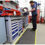 Interlocking EVA Foam Workshop Mat Set with Hi-Vis Edges 1240 x 1825mm MIC1218Y3