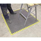 Interlocking EVA Foam Workshop Mat Set with Hi-Vis Edges 1240 x 1825mm MIC1218Y3